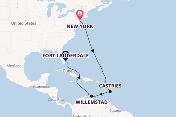 Caribbean vanaf New York, Verenigde Staten met de Majestic Princess