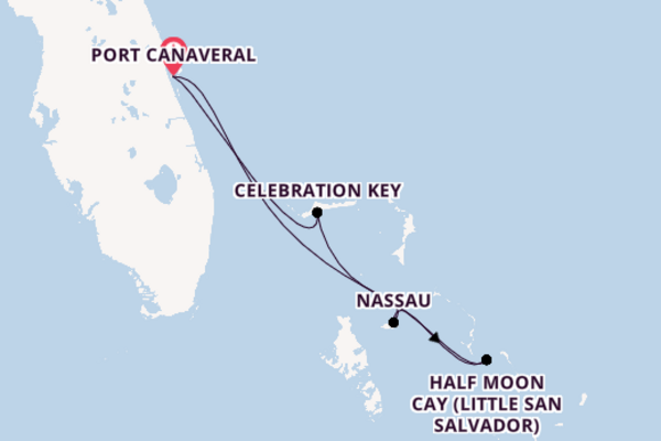 Caribbean from Port Canaveral, Florida with the Carnival Freedom 