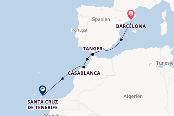 Westliches Mittelmeer ab Barcelona, Spanien auf der EXPLORA II