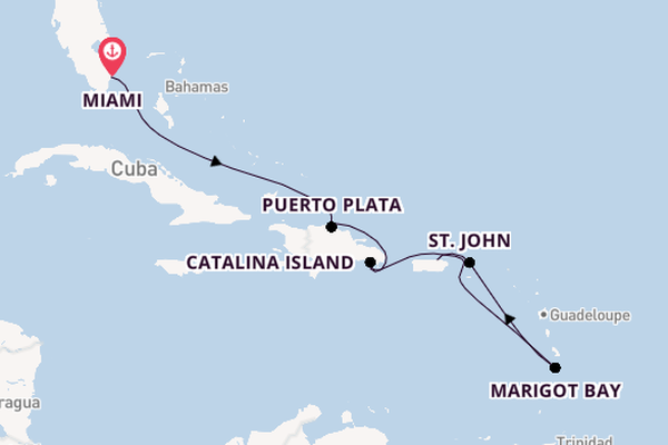 Caribbean vanaf Miami, Verenigde Staten met de EXPLORA II