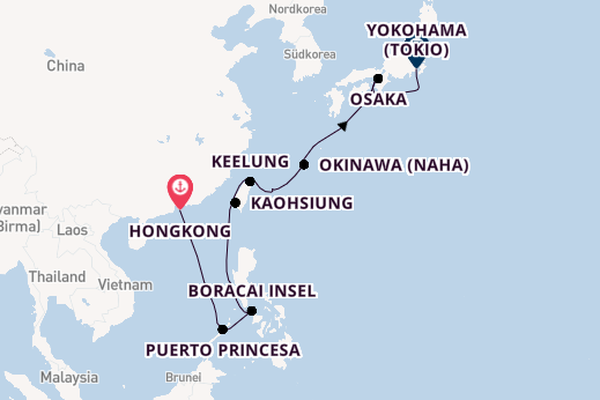 Westerdam - Asiens Inselwelten Philippinen, Taiwan & Japan