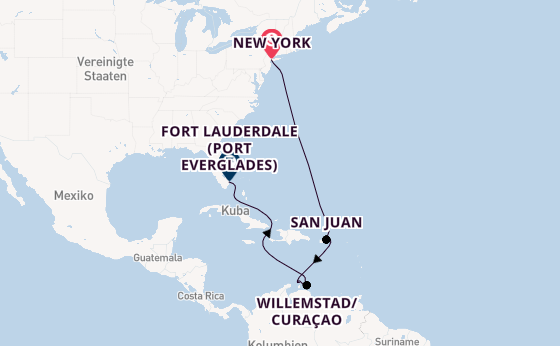 Karibik ab New York auf der Coral Princess