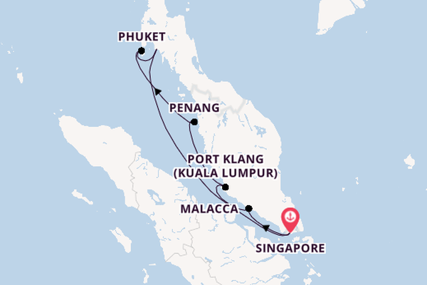 South East Asia from Singapore, Singapore with the EXPLORA III