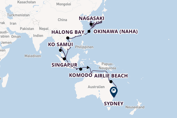 Ostasien ab Tokio, Japan auf der Seven Seas Explorer