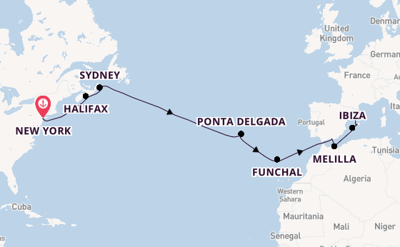 Transatlantic from New York, USA with the Norwegian Escape