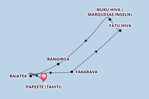 Französisch-Polynesien ab Papeete (Tahiti), Französisch-Polynesien auf der Silver Whisper
