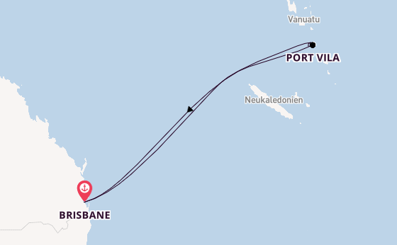 Südsee ab Brisbane, Australien auf der Voyager of the Seas 