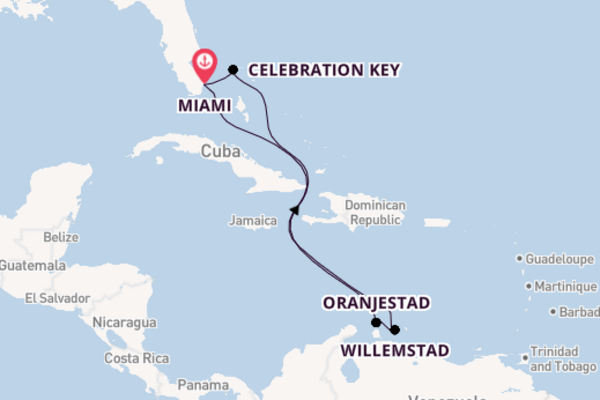 Caribbean from Miami, Florida with the Carnival Horizon