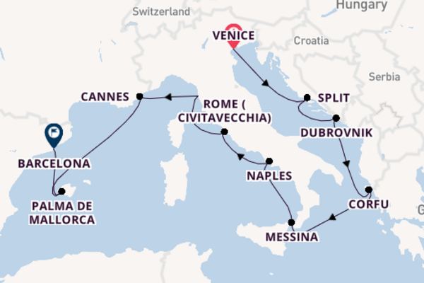 Mediterranean from Venice with the Norwegian Breakaway