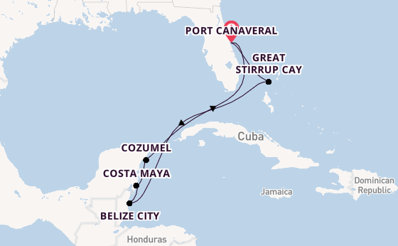 Caribbean from Port Canaveral, Florida, USA with the Norwegian Epic