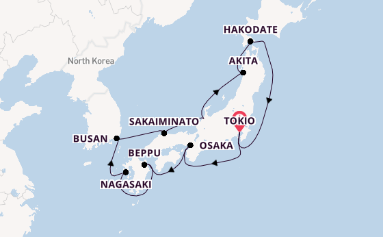 Japan vanaf Tokio, Japan met de Seven Seas Explorer