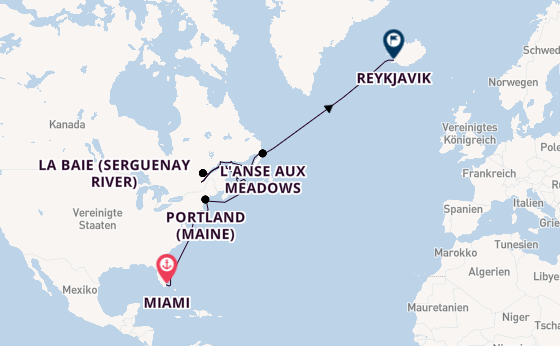 Transatlantik ab Miami auf der EXPLORA IV