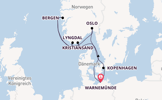 Norwegen ab Warnemünde auf der MSC Magnifica