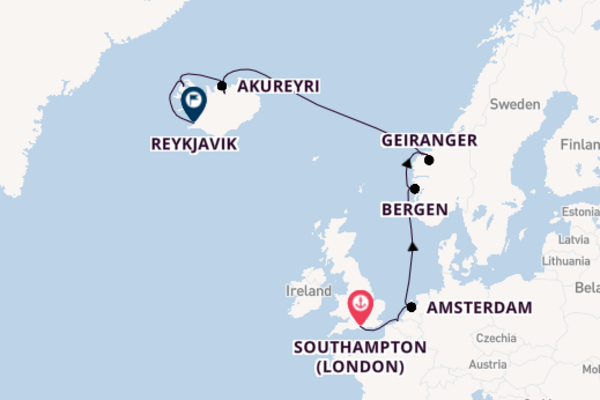 Norway From Southampton with the Norwegian Prima