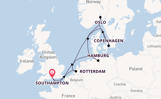British Isles from Southampton, England with the Freedom of the Seas