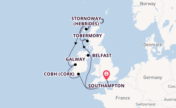 United Kingdom from Southampton, England with the Borealis