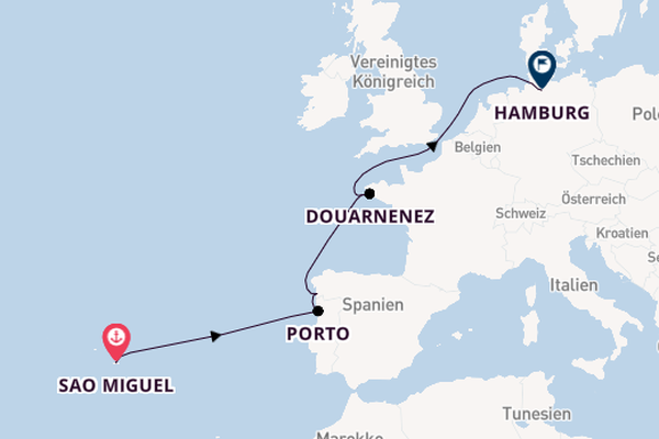 Portugal ab Sao Miguel, Portugal auf der HANSEATIC nature