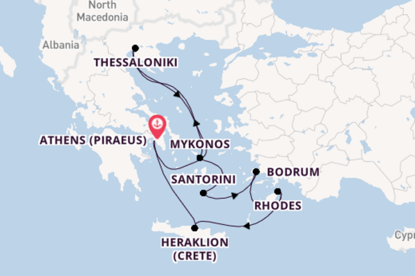 Norwegian Viva 8  Athens (Piraeus)-Athens (Piraeus)