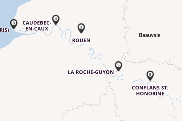 Seine ab Paris, Frankreich auf der SEINE COMTESSE