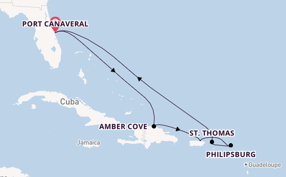 Caribbean from Australia with the Carnival Vista