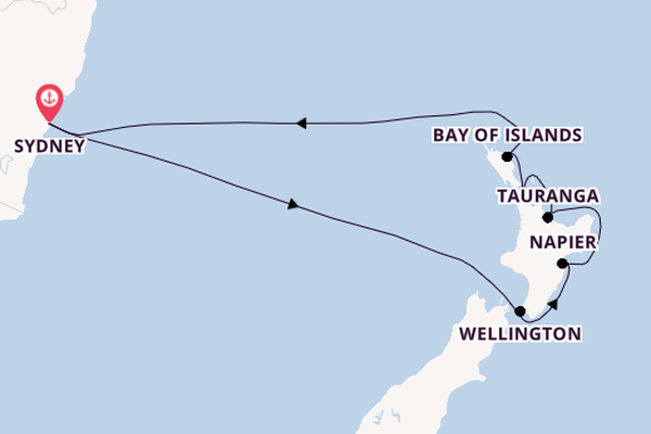 Australien und Neuseeland ab Sydney, Australien auf der Carnival Splendor