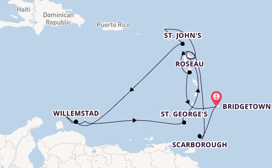 Journey from Bridgetown with the Renaissance