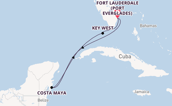 Western Caribbean from Fort Lauderdale (Port Everglades), Florida, USA with the Celebrity Summit