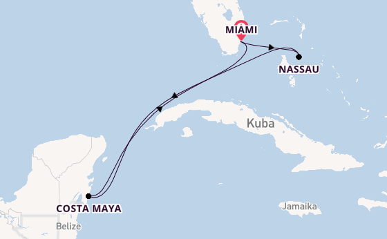 Karibik ab Miami auf der Freedom of the Seas