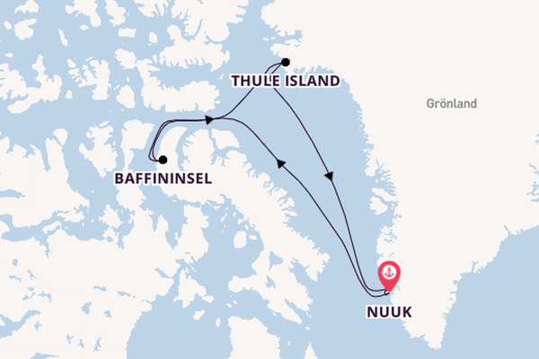 Roald Amundsen -Kanadische Arktis & Grönland-Route
