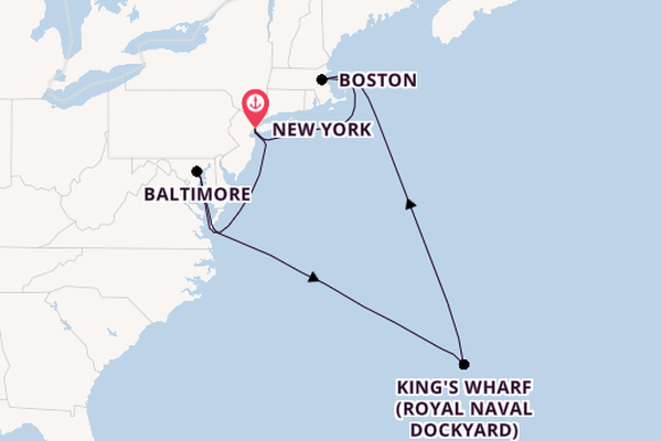 East Coast USA from New York with the MS EUROPA 2