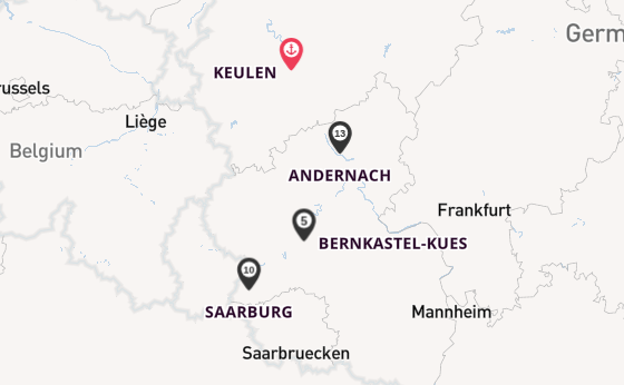 Rijn vanaf Keulen, Duitsland met de Rhein Prinzessin