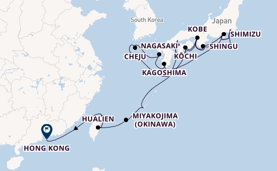 Japan from Tokyo, Japan with the Seabourn Encore
