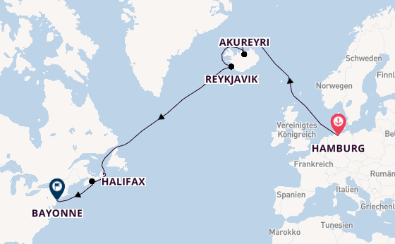 Mein Schiff 1 - Von der Nordsee zur New Yorker Skyline		