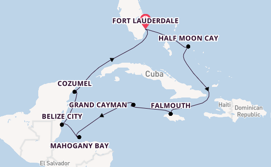 Caribbean vanaf Nederland met de Rotterdam