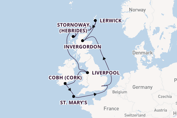 Wonderful journey from Tilbury (London) with Ambassador Cruise Line