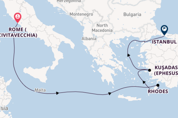 Eastern Mediterranean & Rome Stay