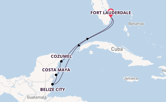 Westelijke Caraïben vanaf Fort Lauderdale, Verenigde Staten met de Celebrity Xcel