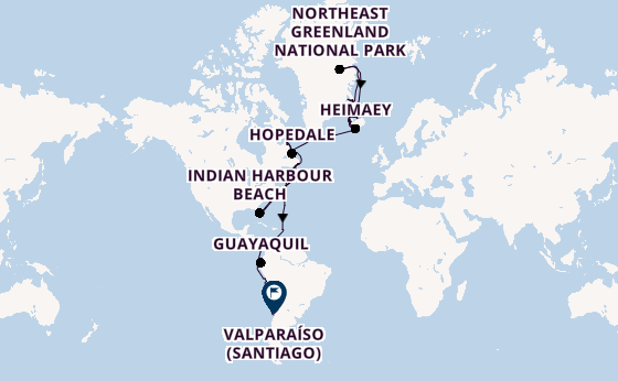 Transatlantic from Reykjavik, Iceland with the Seabourn Pursuit