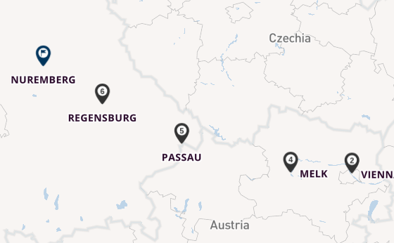 Danube River, Europe from Vienna, Austria with the Celebrity Compass