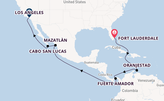 Mexicaanse Riviera vanaf Fort Lauderdale, Verenigde Staten met de Star Princess
