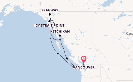 Alaska & West Canada from Vancouver, Canada with the Coral Princess