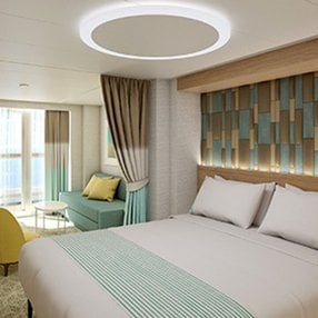 Kommen Sie an Bord der undefined und entdecken Sie eine der 66 Kabinenkategorien auf insgesamt 15 Decks die für 5270 Passagiere Platz bieten. Wählen Sie Ihre Traumkabine und fühlen Sie sich auf Ihrer Kreuzfahrt an Bord der undefined wie Zuhause!
