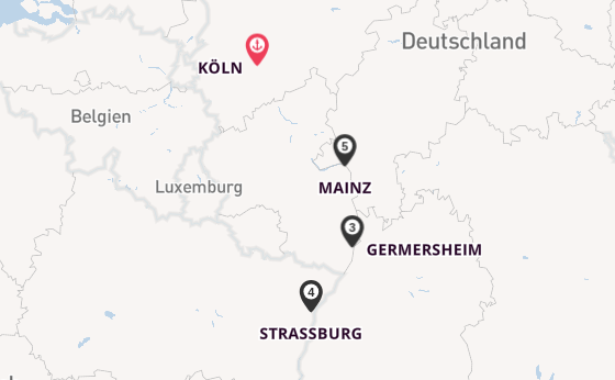 Rhein ab Köln, Deutschland auf der A-ROSA SILVA
