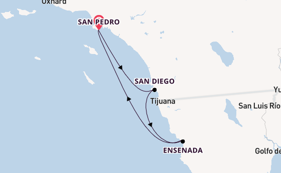 USA Westküste ab San Pedro, Los Angeles, USA auf der Discovery Princess