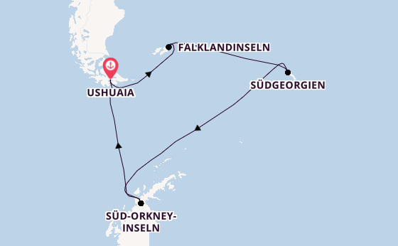 Südamerika ab Ushuaia, Argentinien auf der HANSEATIC inspiration