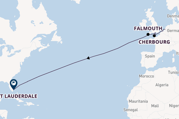 trans-Atlantisch vanaf Rotterdam, Nederland met de Nieuw Statendam