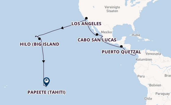 Polynesien ab Panama-Stadt, Panama auf der Seven Seas Splendor