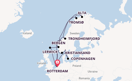 Norway from Rotterdam, Netherlands with the Rotterdam