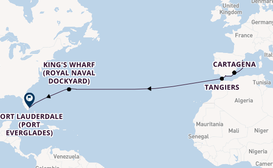 Transatlantic from Barcelona, Spain with the Celebrity Eclipse