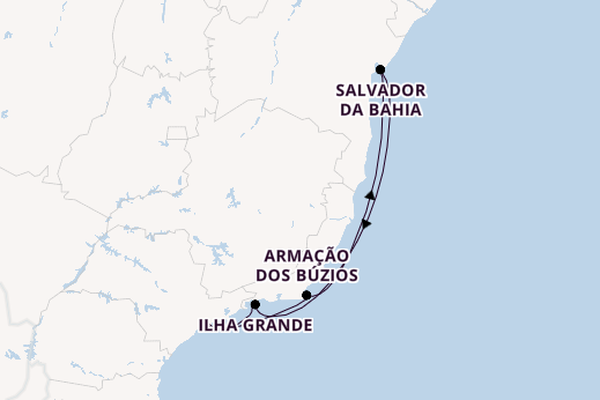 Brazil from Santos, Brazil with the MSC Virtuosa